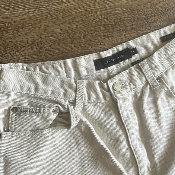 Calvin Klein jeans easy fit size 34/32, cream - Picture 5 of 5